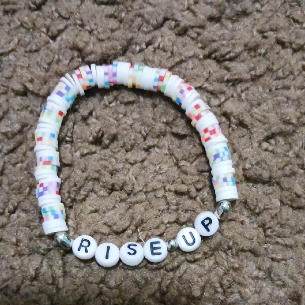 Colorful Beaded Womens Bracelet Made By Hand